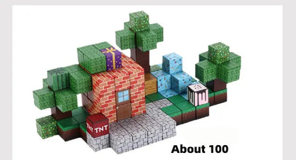 مكعبات بناء مغناطيسية عالم المناجم 500 قطعة | ألعاب STEM +6 سنوات | نُمو