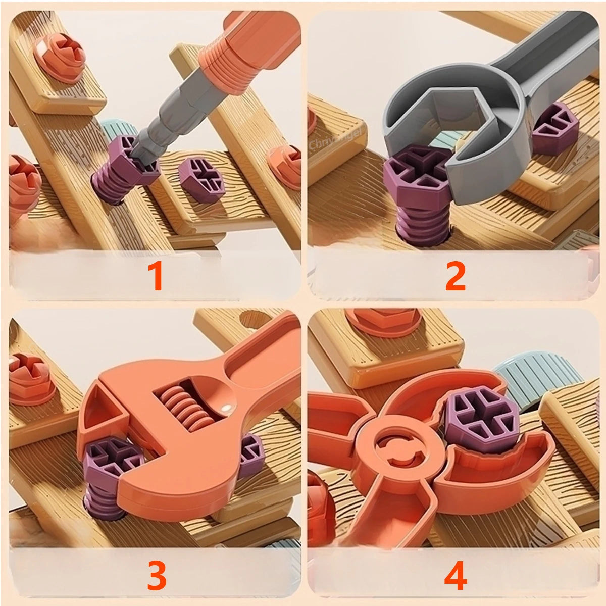 مجموعة أدوات المهندس الصغير DIY مع حفار كهربائي | ألعاب STEM ومونتيسوري +3 سنوات | نُمو