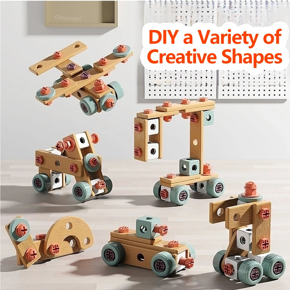 مجموعة أدوات المهندس الصغير DIY مع حفار كهربائي | ألعاب STEM ومونتيسوري +3 سنوات | نُمو