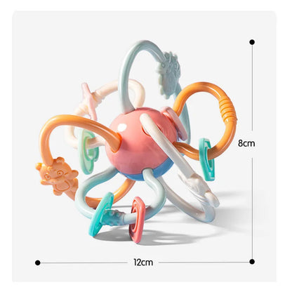 لعبة فرز الأشكال الحسية 7 في 1 للرضع والأطفال | ألعاب مونتيسوري تعليمية +6-12 شهراً