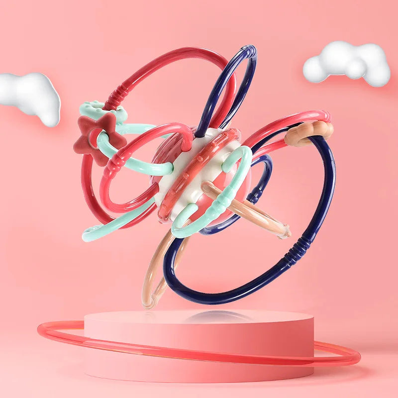 لعبة فرز الأشكال الحسية 7 في 1 للرضع والأطفال | ألعاب مونتيسوري تعليمية +6-12 شهراً